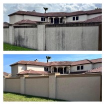 Before & After Fence Wash