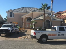 Roof cleaning, tile roofs