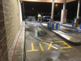 Late Night Power-washing
