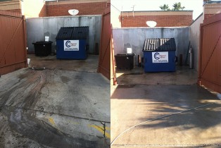 Before & After Dumpster Cleaning!