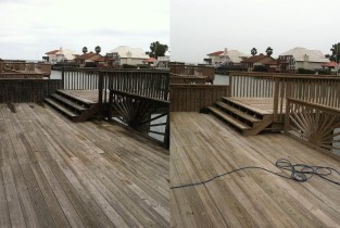 Before & After Deck Cleaning!