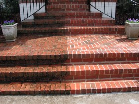 Brick Stairway Cleaning