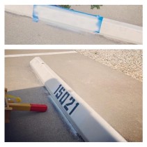 Parking Lot Stenciling.