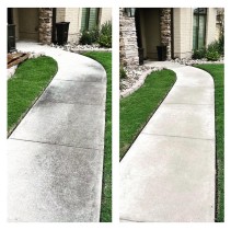 Before & After Side Walk Washing