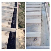 Before & After Gutter Cleaning