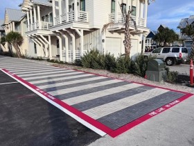 After Parking lot Stenciling